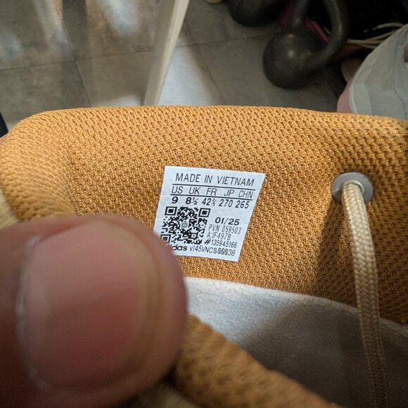 Adidas Terrex Unity Leather Mid RAIN.RDY Hiking Shoes Sneakers Tan - Size 9 - Picture 6 of 7